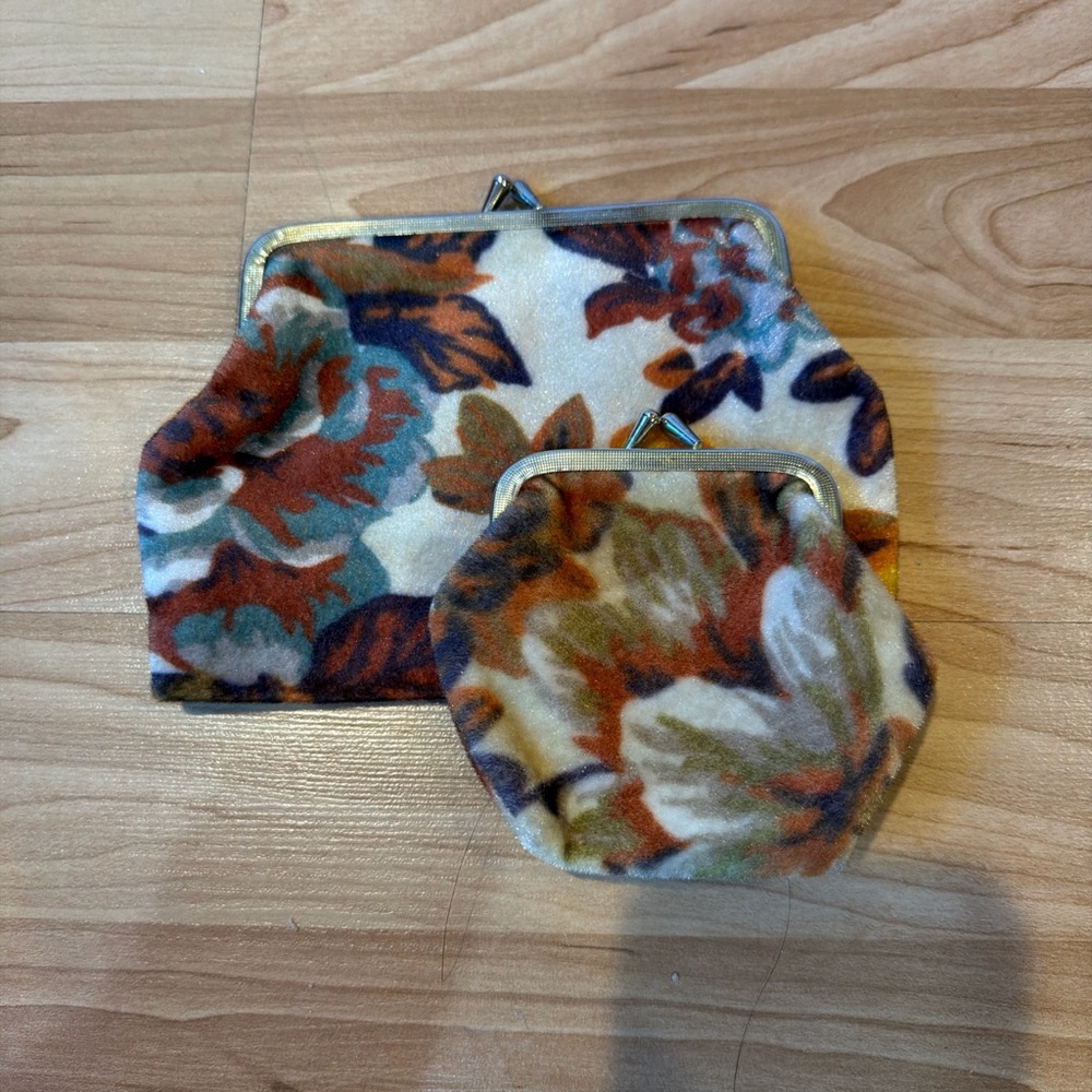 Vintage Floral Women's Clutch Set